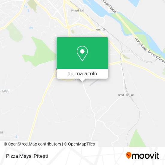 Hartă Pizza Maya