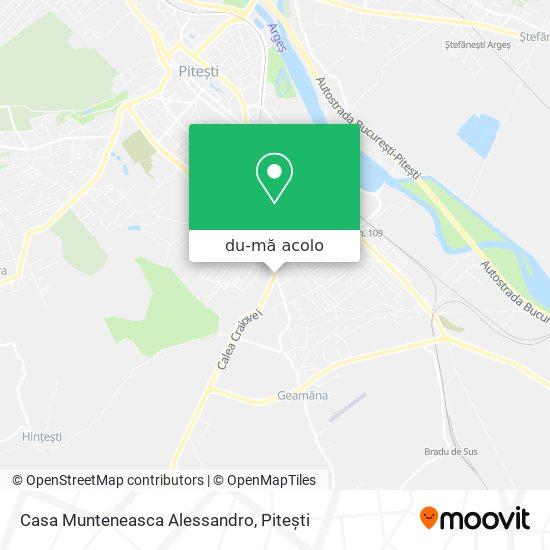 Hartă Casa Munteneasca Alessandro