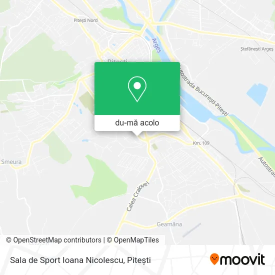 Hartă Sala de Sport Ioana Nicolescu