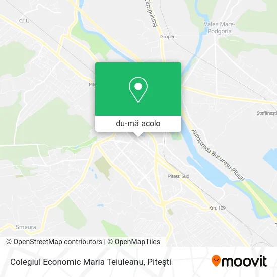Hartă Colegiul Economic Maria Teiuleanu