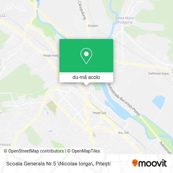 Hartă Scoala Generala Nr.5 \Nicolae Iorga\
