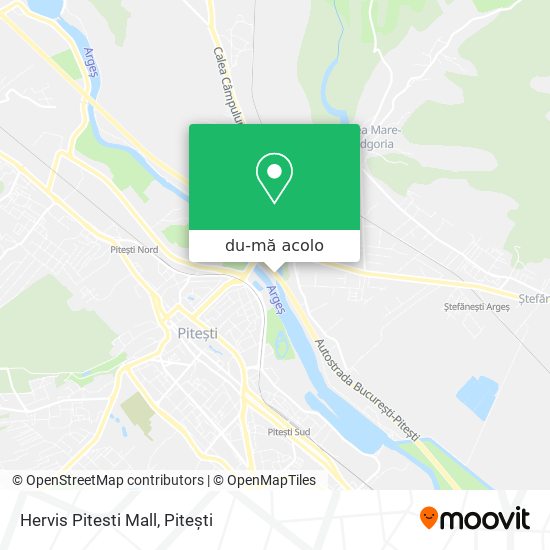 Hartă Hervis Pitesti Mall