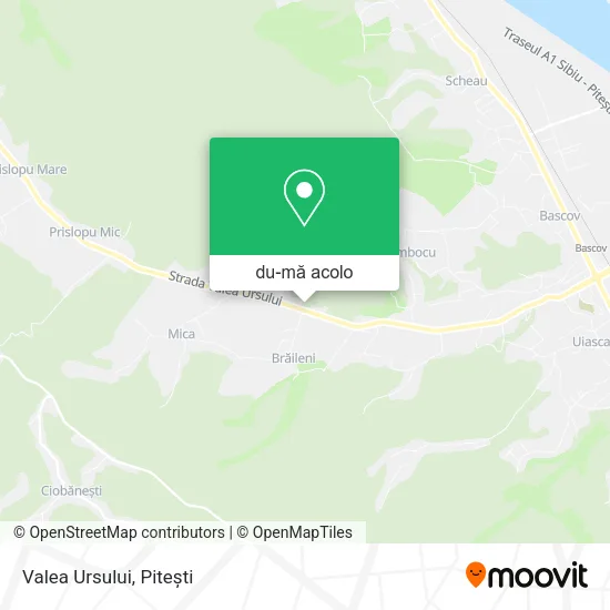 Hartă Valea Ursului