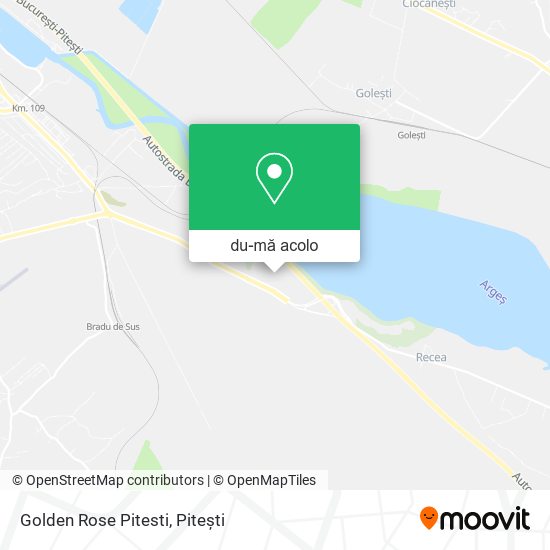 Hartă Golden Rose Pitesti