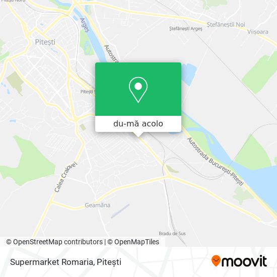 Hartă Supermarket Romaria