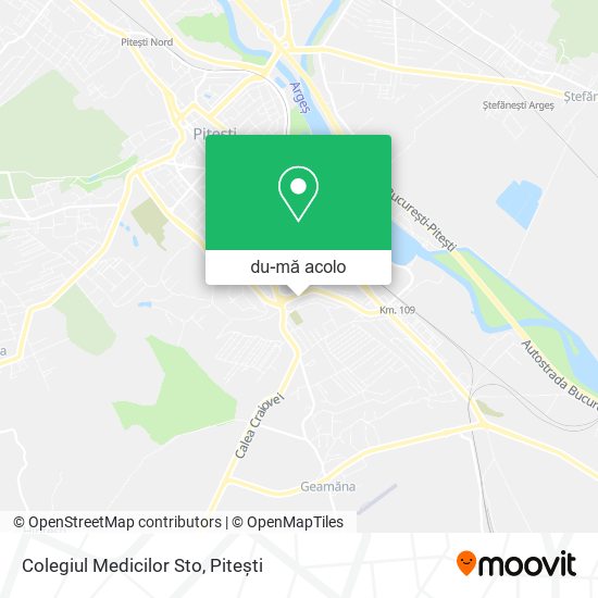 Hartă Colegiul Medicilor Sto
