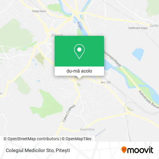 Hartă Colegiul Medicilor Sto