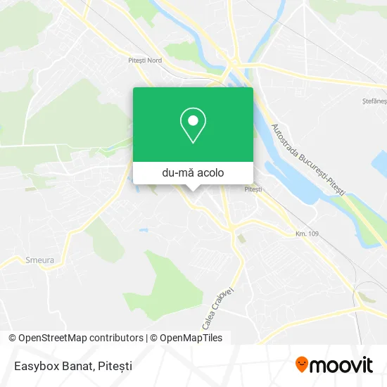 Hartă Easybox Banat