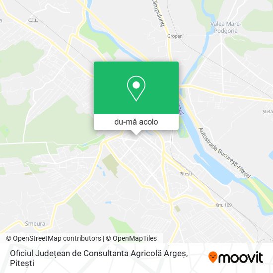 Hartă Oficiul Județean de Consultanta Agricolă Argeș