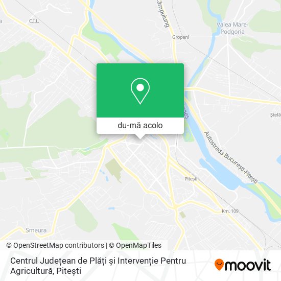 Hartă Centrul Județean de Plăți și Intervenție Pentru Agricultură