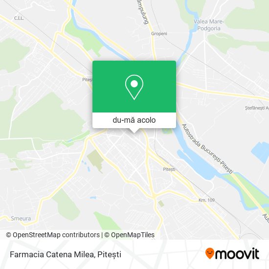 Hartă Farmacia Catena Milea