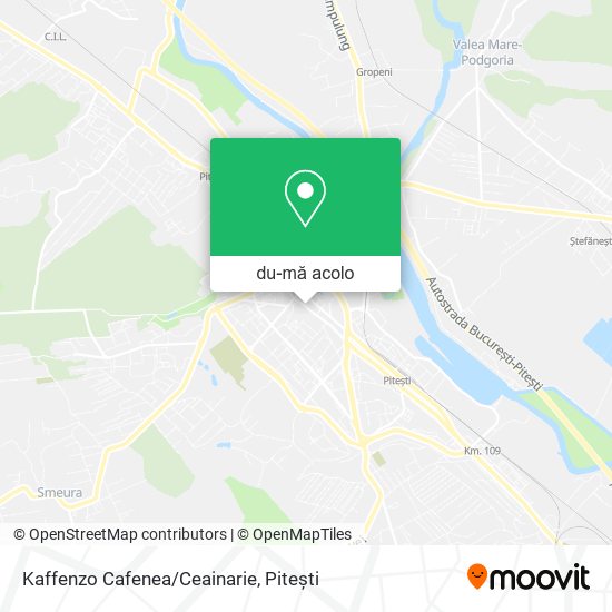 Hartă Kaffenzo Cafenea/Ceainarie