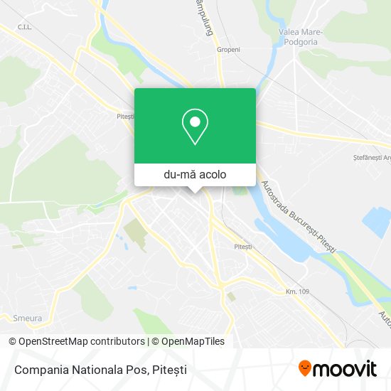 Hartă Compania Nationala Pos