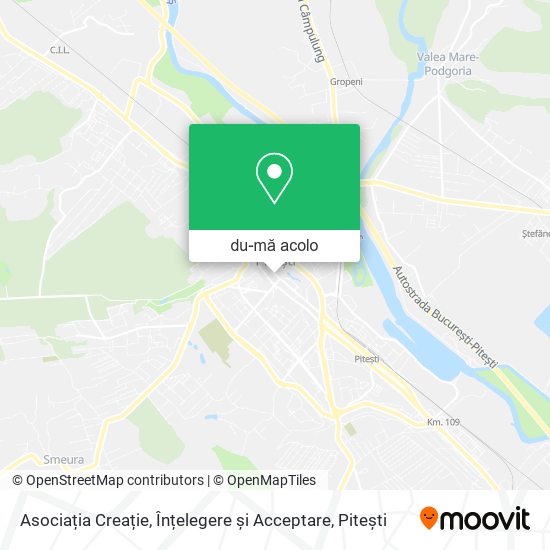 Hartă Asociația Creație, Înțelegere și Acceptare