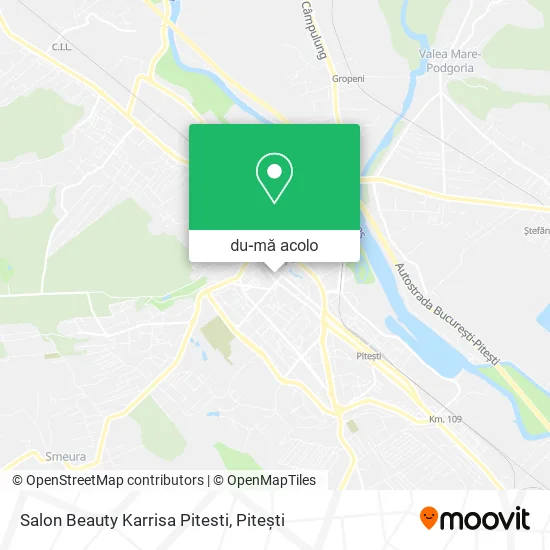 Hartă Salon Beauty Karrisa Pitesti