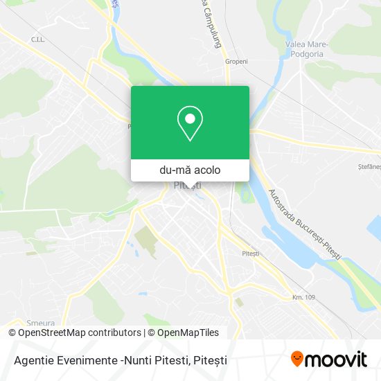 Hartă Agentie Evenimente -Nunti Pitesti