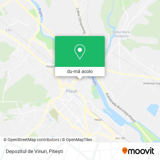 Hartă Depozitul de Vinuri