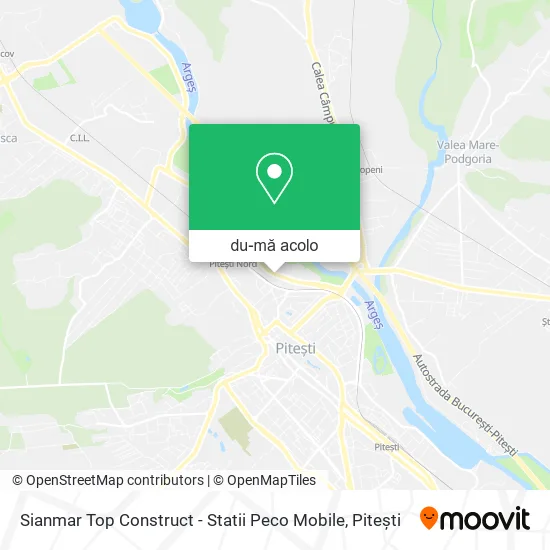 Hartă Sianmar Top Construct - Statii Peco Mobile