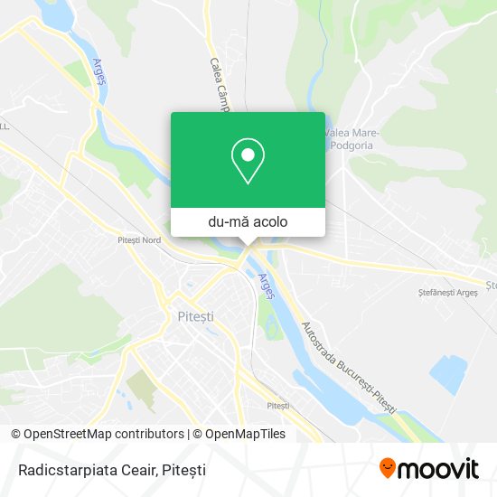 Hartă Radicstarpiata Ceair