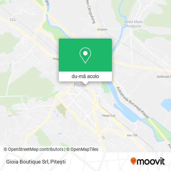 Hartă Gioia Boutique Srl