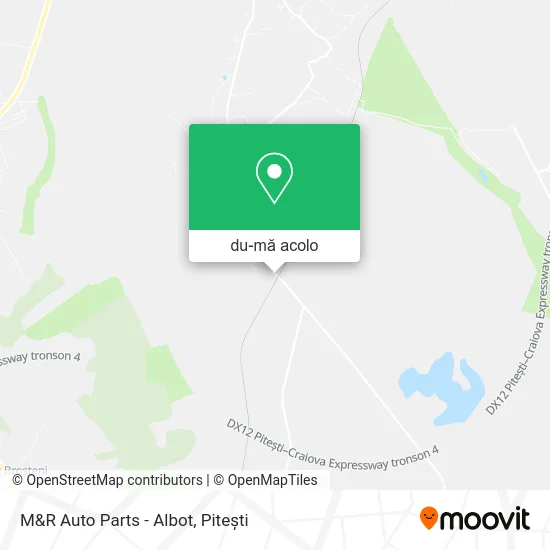 Hartă M&R Auto Parts - Albot