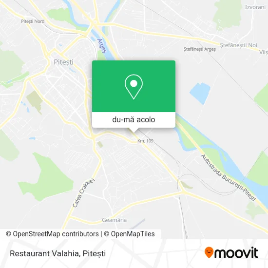 Hartă Restaurant Valahia