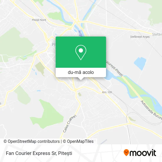 Hartă Fan Courier Express Sr