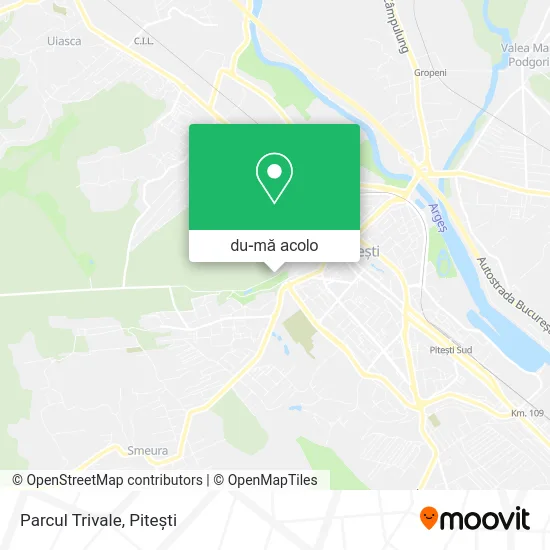 Hartă Parcul Trivale