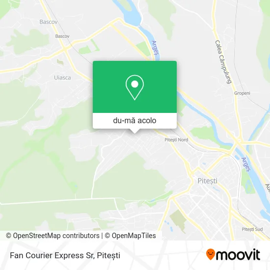 Hartă Fan Courier Express Sr