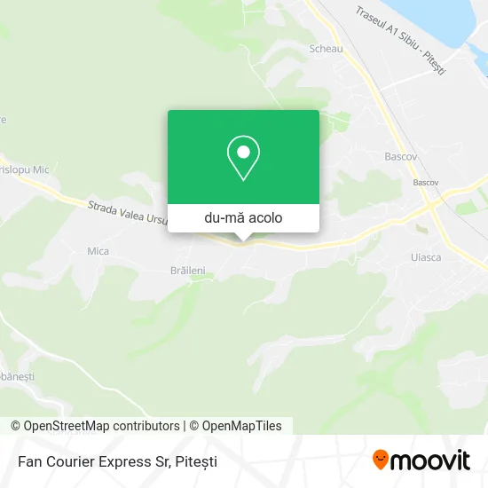 Hartă Fan Courier Express Sr