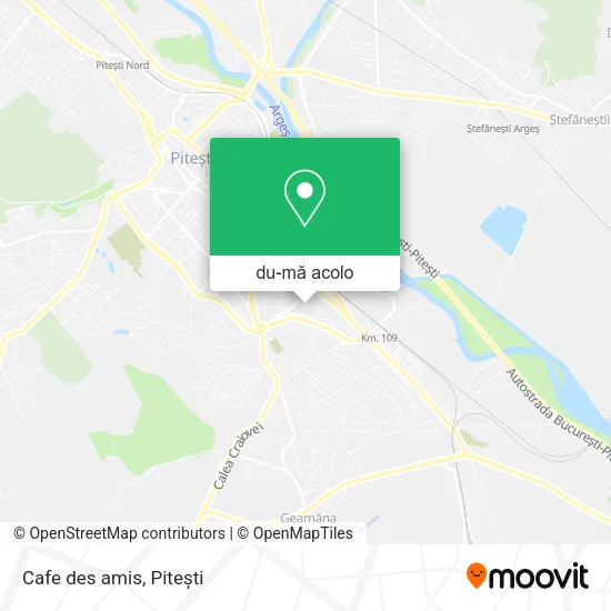 Hartă Cafe des amis