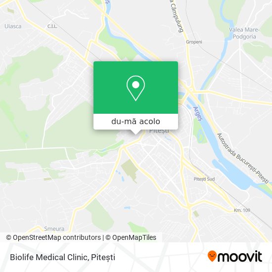 Hartă Biolife Medical Clinic