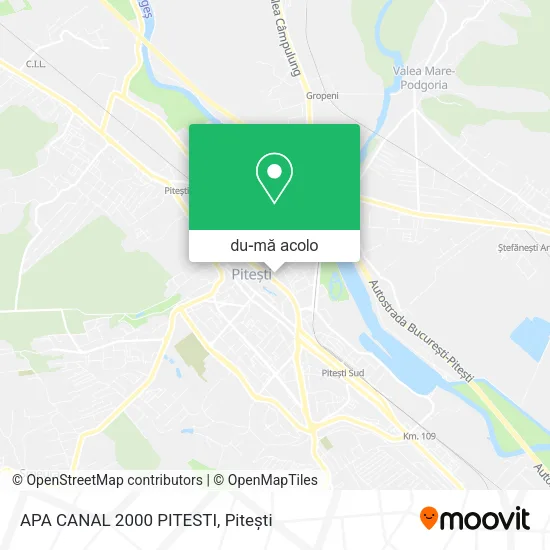 Hartă APA CANAL 2000 PITESTI