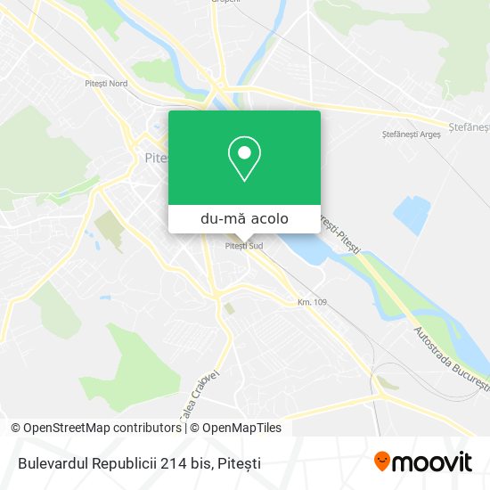 Hartă Bulevardul Republicii 214 bis