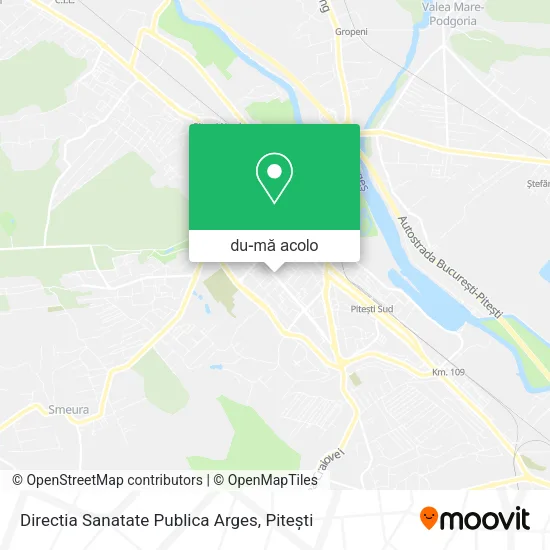 Hartă Directia Sanatate Publica Arges