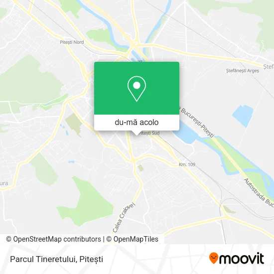 Hartă Parcul Tineretului