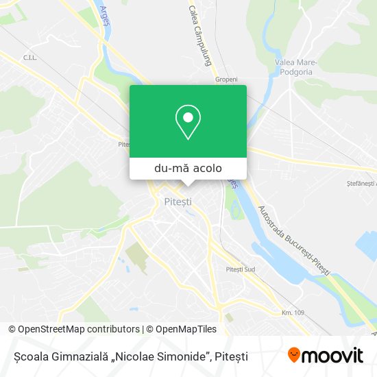 Hartă Școala Gimnazială „Nicolae Simonide”