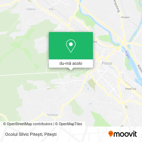 Hartă Ocolul Silvic Pitești