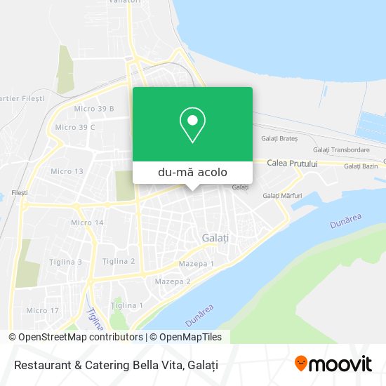 Hartă Restaurant & Catering Bella Vita
