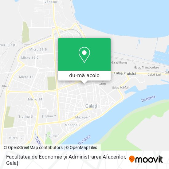 Hartă Facultatea de Economie și Administrarea Afacerilor