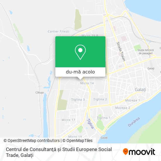 Hartă Centrul de Consultanţă şi Studii Europene Social Trade