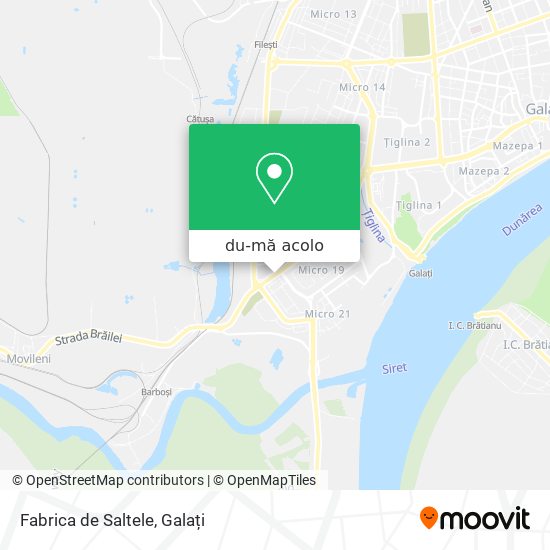 Hartă Fabrica de Saltele