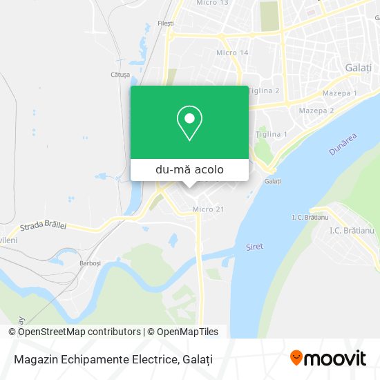 Hartă Magazin Echipamente Electrice