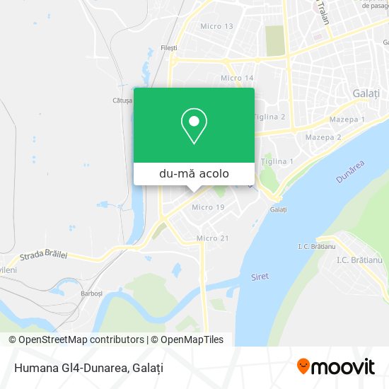 Hartă Humana Gl4-Dunarea