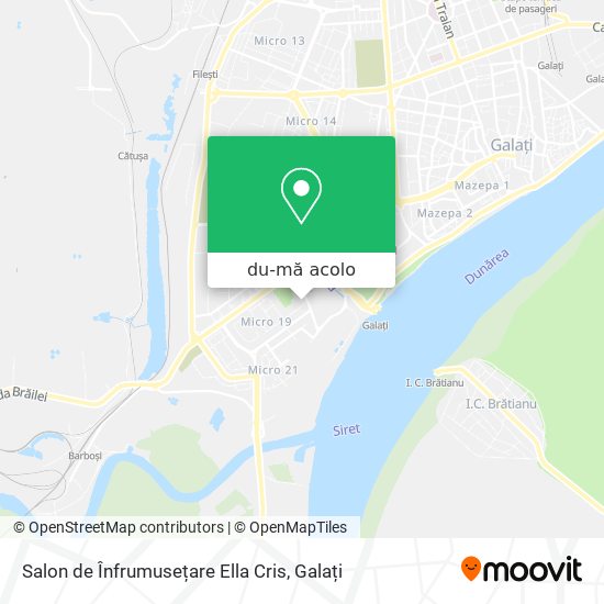 Hartă Salon de Înfrumusețare Ella Cris