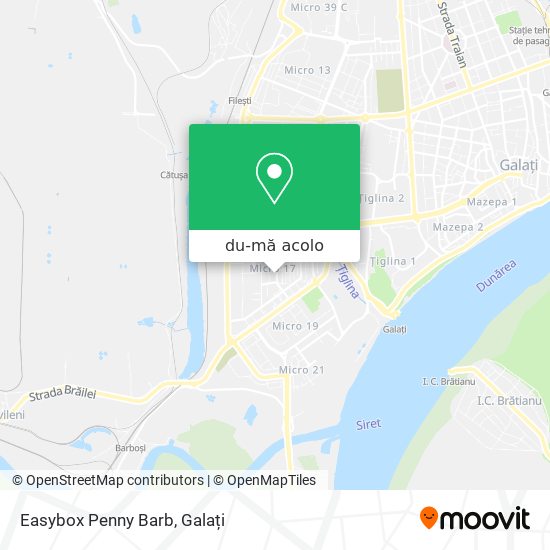 Hartă Easybox Penny Barb
