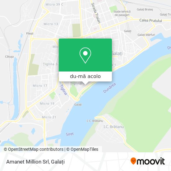 Hartă Amanet Million Srl