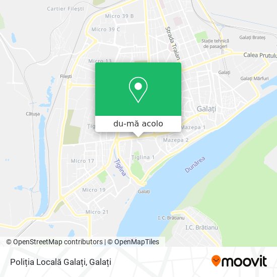 Hartă Poliția Locală Galați