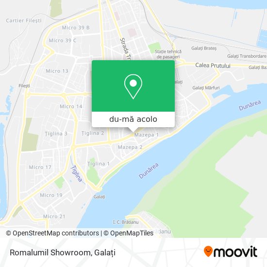 Hartă Romalumil Showroom