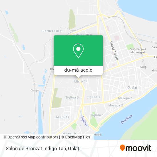 Hartă Salon de Bronzat Indigo Tan